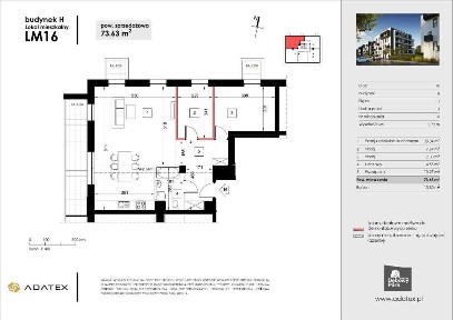 Osiedle Dębowy Park | mieszkanie 3-pok. | H16