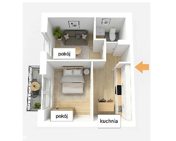 IDEALNE POD WYNAJEM | 2 POKOJE | OSOBNA KUCHNIA | MPK POD BLOKIEM