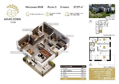 3 pokoje z widokiem na Hubertusa