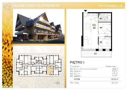 Słoneczna Rezydencja | apartament 3-pok. | A26