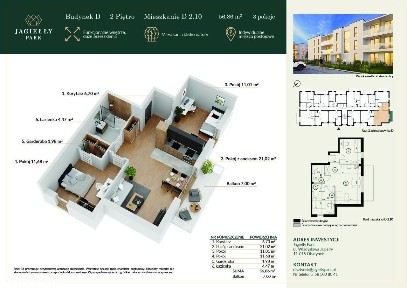Słoneczne mieszkanie - 3 pok. D 2.10