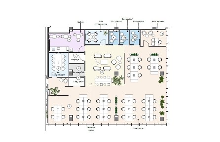 Funkcjonalny moduł biurowy 410,85 m² w budynku Domaniewska 48