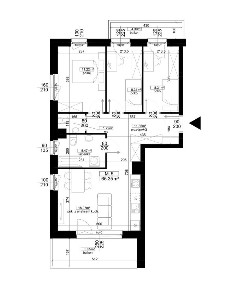 4-pokojowe mieszkanie 65m2 + balkon