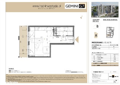 Gemini G7 | mieszkanie 1-pok. | A10-4-75