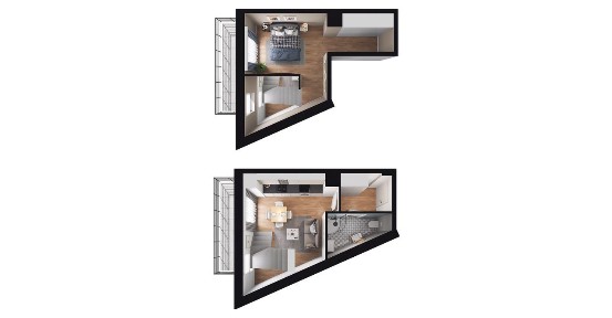 2-pokojowe mieszkanie 38m2 + balkon Bezpośrednio