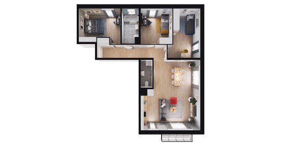 4-pokojowe mieszkanie 84m2 + balkon Bezpośrednio