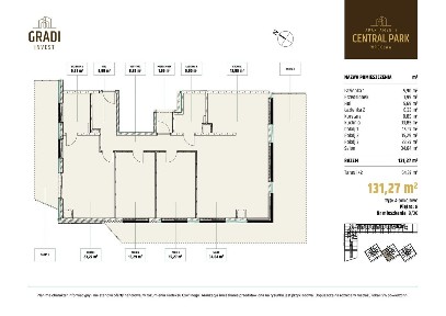 4-pokojowe mieszkanie 131m2 + taras