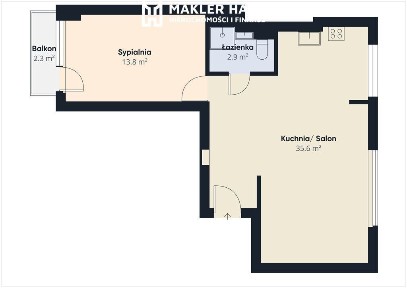 Mieszkanie w centrum 52 m2 - I piętro