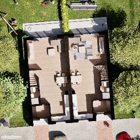 Budynki jednorodzinne w zabudowie bliźniaczej- DUŻE OGRODY