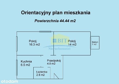 Zadbane mieszkanie 44 m2, Mirosławiec Górny