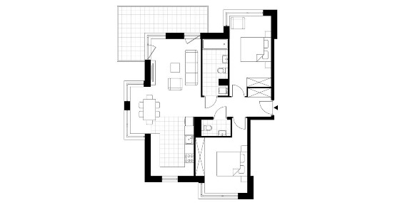 3-pokojowe mieszkanie 74m2 + balkon
