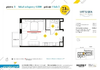1-pokojowe mieszkanie 32m2 + balkon
