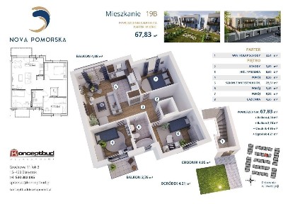 Nova Pomorska | mieszkanie 29B | 67.83 m2