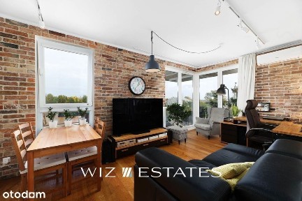 Przytulne z widokiem na Wisłę 3.pok 53 m2 Zabłocie