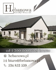 Parterowe domy na prywatnym osiedlu domów jednorodzinnych w Dobrej