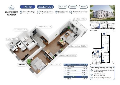 Mieszkanie o powierzchni 52,49 m2 (GOTOWE) KOMÓRKA LOKATORSKA W CENIE