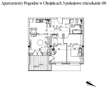 Nowe mieszkanie I Chojnice I PARTER I 61,83m2