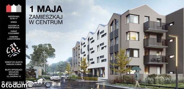 ul. 1 Maja, Biskupiec, olsztyński, warmińsko-mazurskie