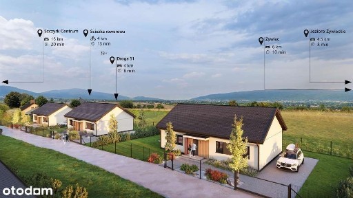 Dom parterowy Pietrzykowice /Beskid Żywiecki /Jezioro Żywieckie