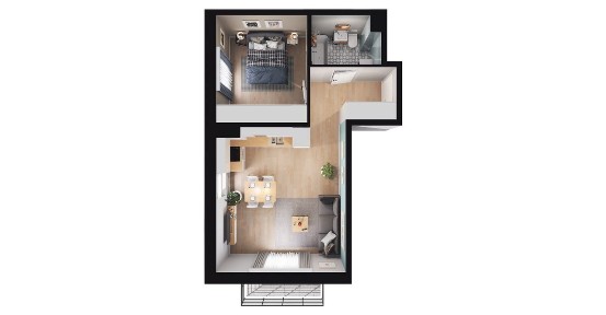 2-pokojowe mieszkanie 41m2 + balkon Bezpośrednio