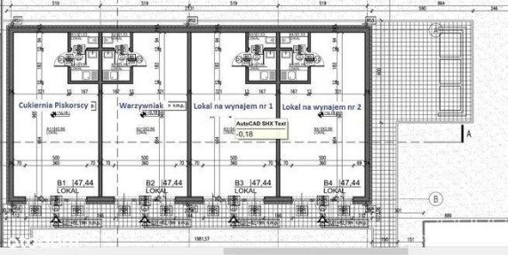 Lokal handlowo-usługowy NA WYNAJEM - 48 m2