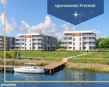 Apartamenty Przystań Olecko, 58 m², Sypialnia, Salon, Garderoba, Taras