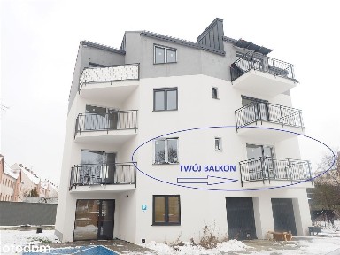 w nowoczesnej zabudowie*balkon*od zaraz