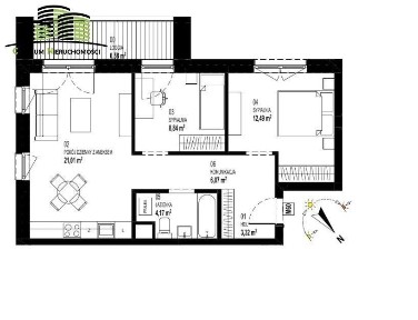 Nowe 3-pokojowe mieszkanie w części apartamentowej
