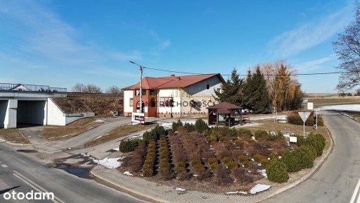 Budynek handlowo-usługowy w centrum miejscowości.