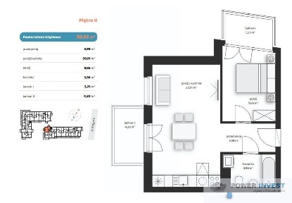 Komfortowe mieszkanie 2-pokojowe z 2 balkonami