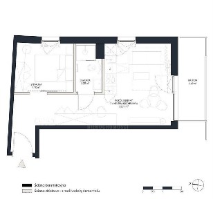 Mieszkanie dwupokojowe w stylu urban