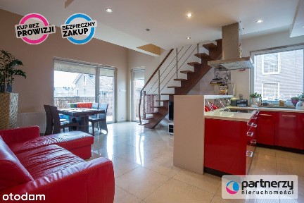 Dwupoziomowe, 4 pokojowe mieszkanie z tarasem