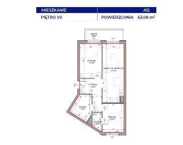 Nowoczesne, komfortowe mieszkanie | 3 pok. | 63,08 m2 | Felin | Lublin