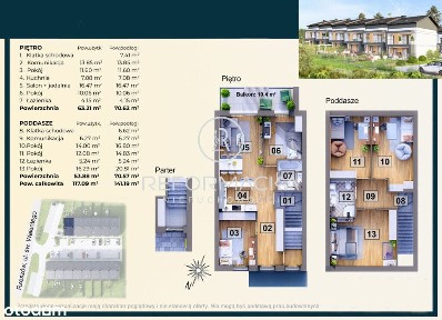 Dwa poziomy / 5 lub 6 pokoi / 2 miejsca postojowe