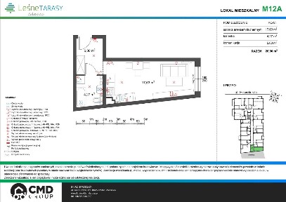 Leśne Tarasy 3 | mieszkanie 1-pok. | M12A