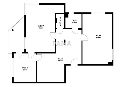 87,90 m2, Centrum, 1 piętro, bud. z 2000 r, loggia