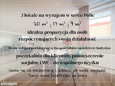 Lokale usługowe do wynajęcia|Centrum Polic