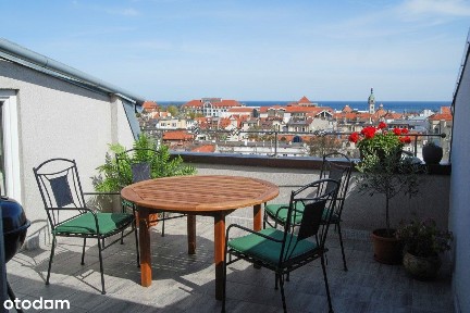 Zachwycający widok na Sopot i Morze. Przestronny apartament z tarasem.