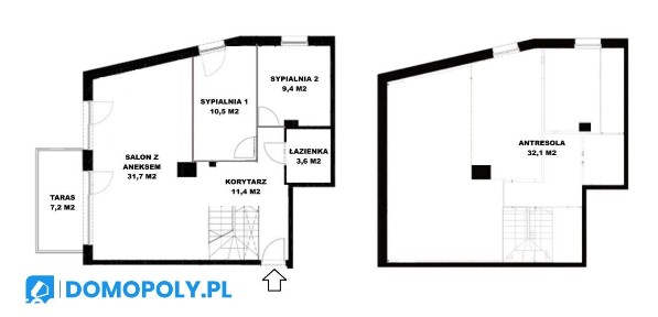Taras! Panoramiczne okna! Dwupoziomowe! Premium