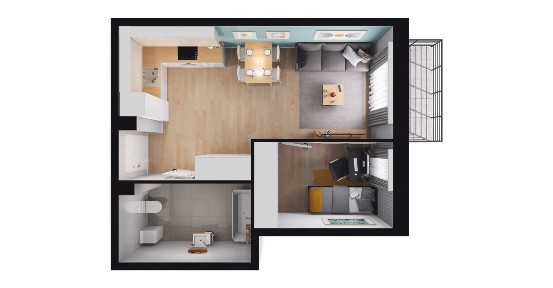 2-pokojowe mieszkanie 32m2 + ogródek Bez Prowizji
