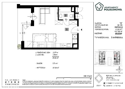 2-pokojowe mieszkanie 70m2 + balkon Bezpośrednio