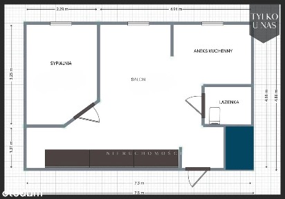 Dolny Wrzeszcz, 2 pokoje, prywatny ogródek.