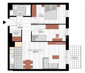 Kpl. Wyposażone/ 3-pokoje/ 61m2/ winda/ balkon/ Szpitalna/ Kapuściska