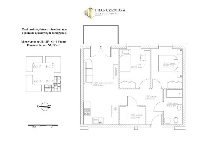 3-pokojowe mieszkanie z balkonem