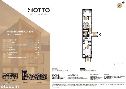 Atrakcyjna cena! Przestronne, gotowe mieszkanie 2-pokojowe