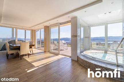 Widokowy dom nad Jeziorem Czorsztyńskim