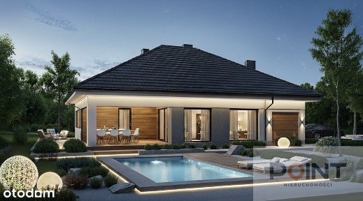 Nowoczesny dom 165 m² z ogromnym tarasem!
