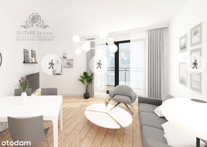 Piękne mieszkanie 2pok. o pow 38,20m2 z balkonem/