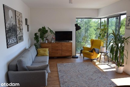 Duży taras, widok na rzekę, Olimpia Port