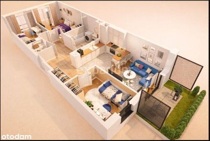 Klasyczne mieszkanie 63m2/4 pokoje.